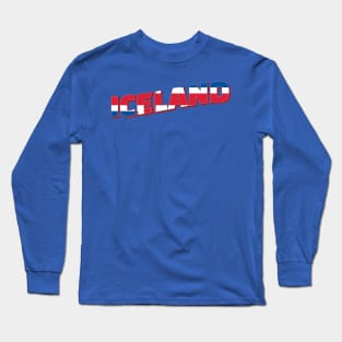 Iceland Vintage style retro souvenir Long Sleeve T-Shirt